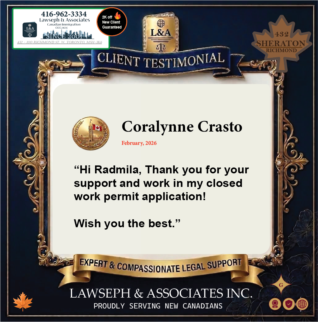 Permanent Resident Approved Grateful Lawseph Customer Review