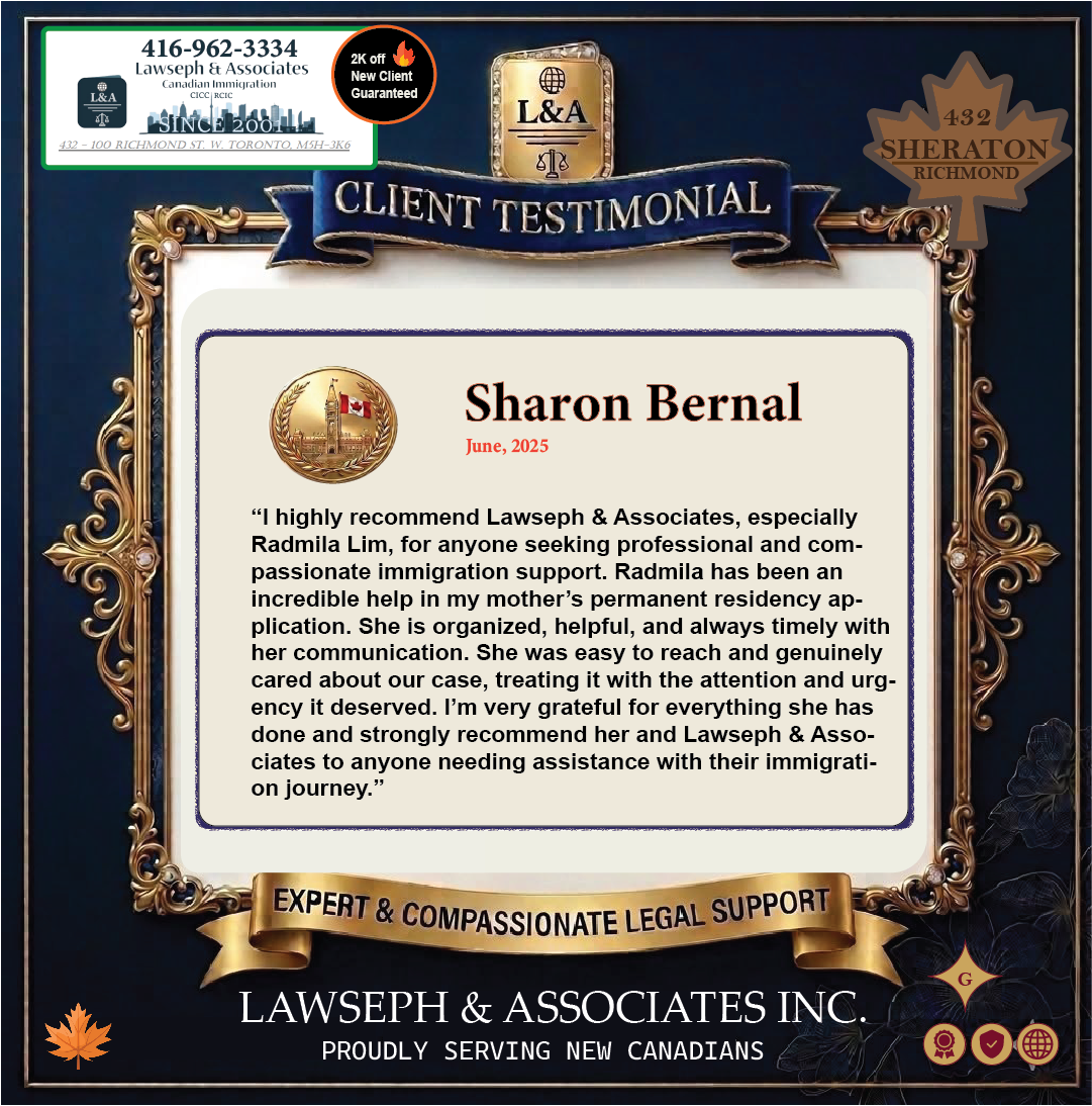 Permanent Residence Approved Professional and Compassionate Lawseph Customer Review
